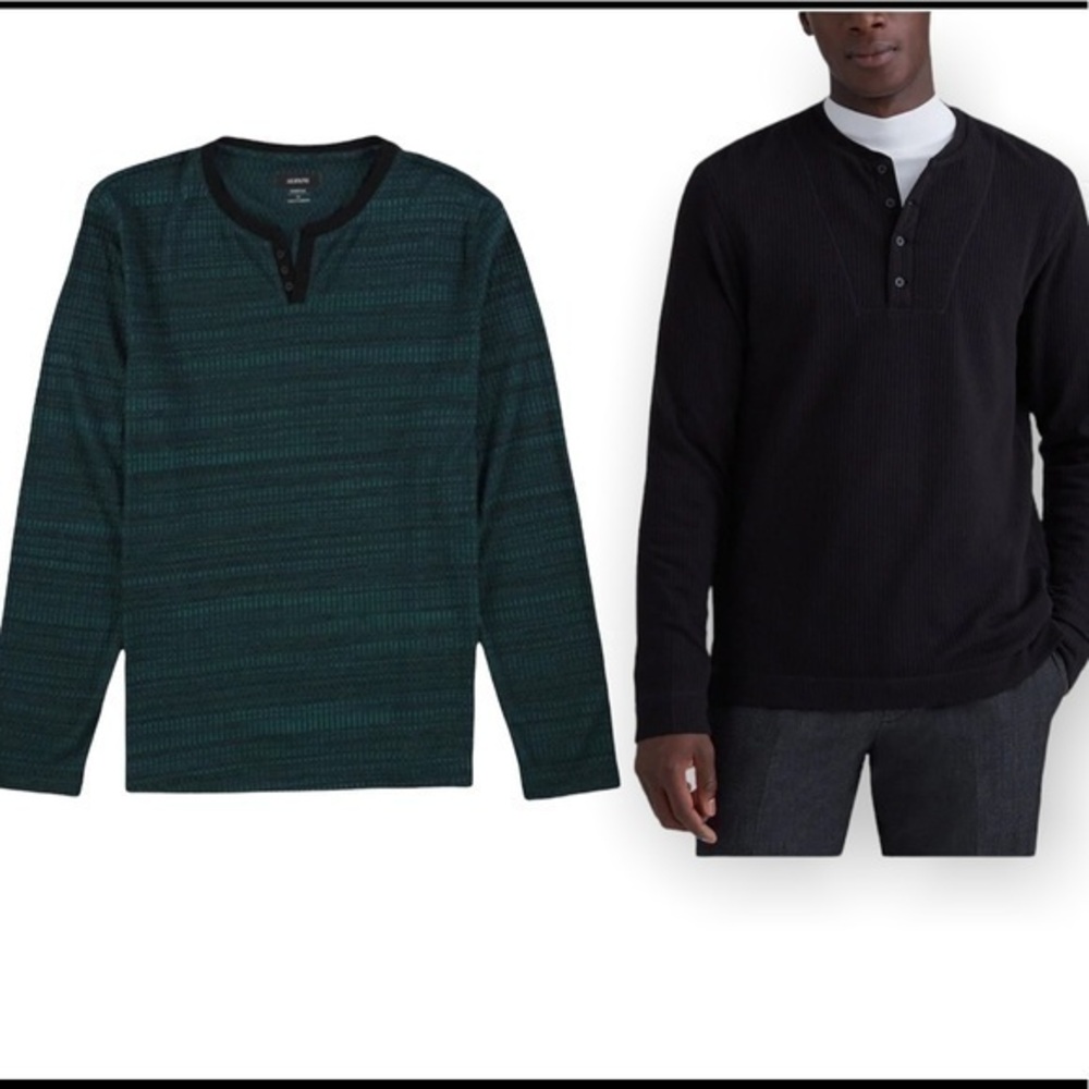 Alfani Men’s textured stretch Henley sweater
